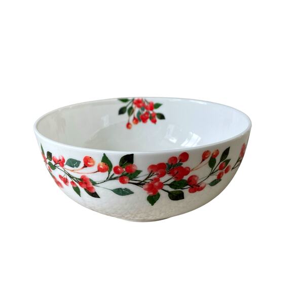 MIKASA Cardinal Leaves Porcelain Bowl 6in Set of 4 All Purpose NEW - Picture 9 of 10